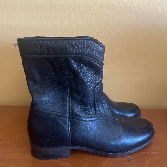 frye moto ankle cowboy boots womens size 7 - Picture 1 of 9